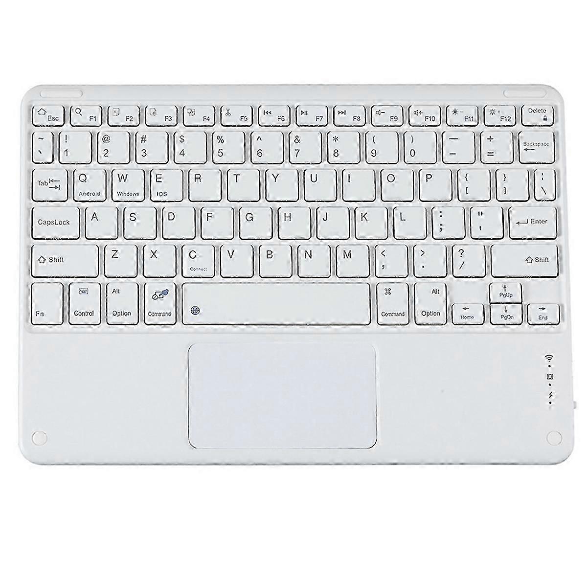 Wireless Keyboard Bluetooth Keyboard for PC Tablet Gaming White