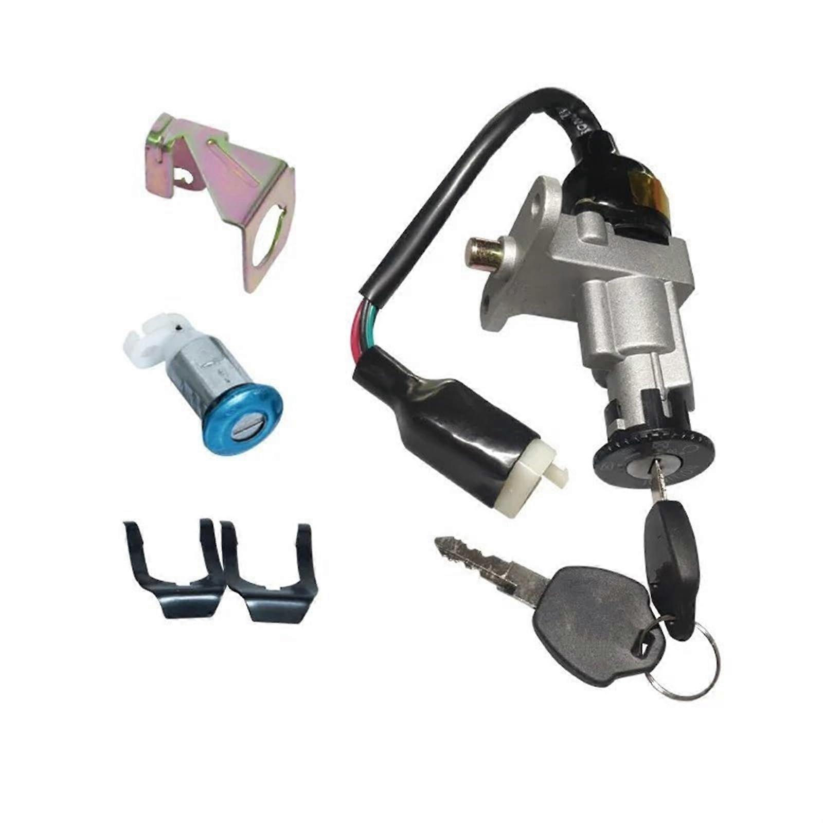 Motorcycle Ignition Switch Motorcycle Ignition Key Lock Set For GY6 50/125/150cc Scooter Moped Ignition Switch Ref: 9145