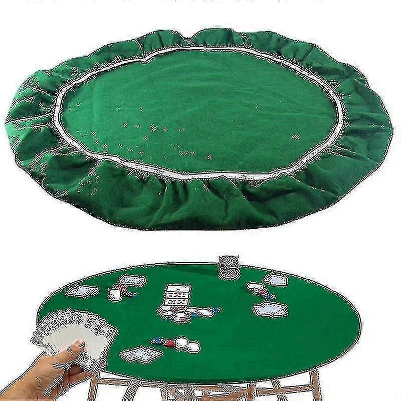 Elastic Poker Table Cover  Stylish Game Accessory for 36 to 48-Inch Tables