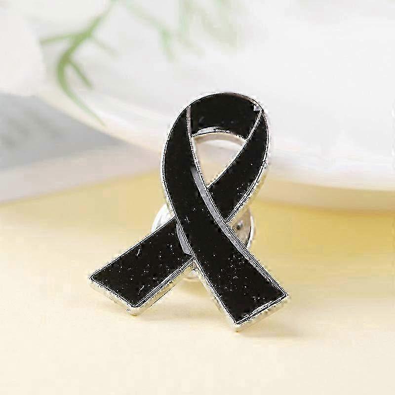 10 Pack Flat Gold Ribbon Awareness Pins | Sterling Silver Plated With Tac Backing, 1x0.5 Inch - View #10