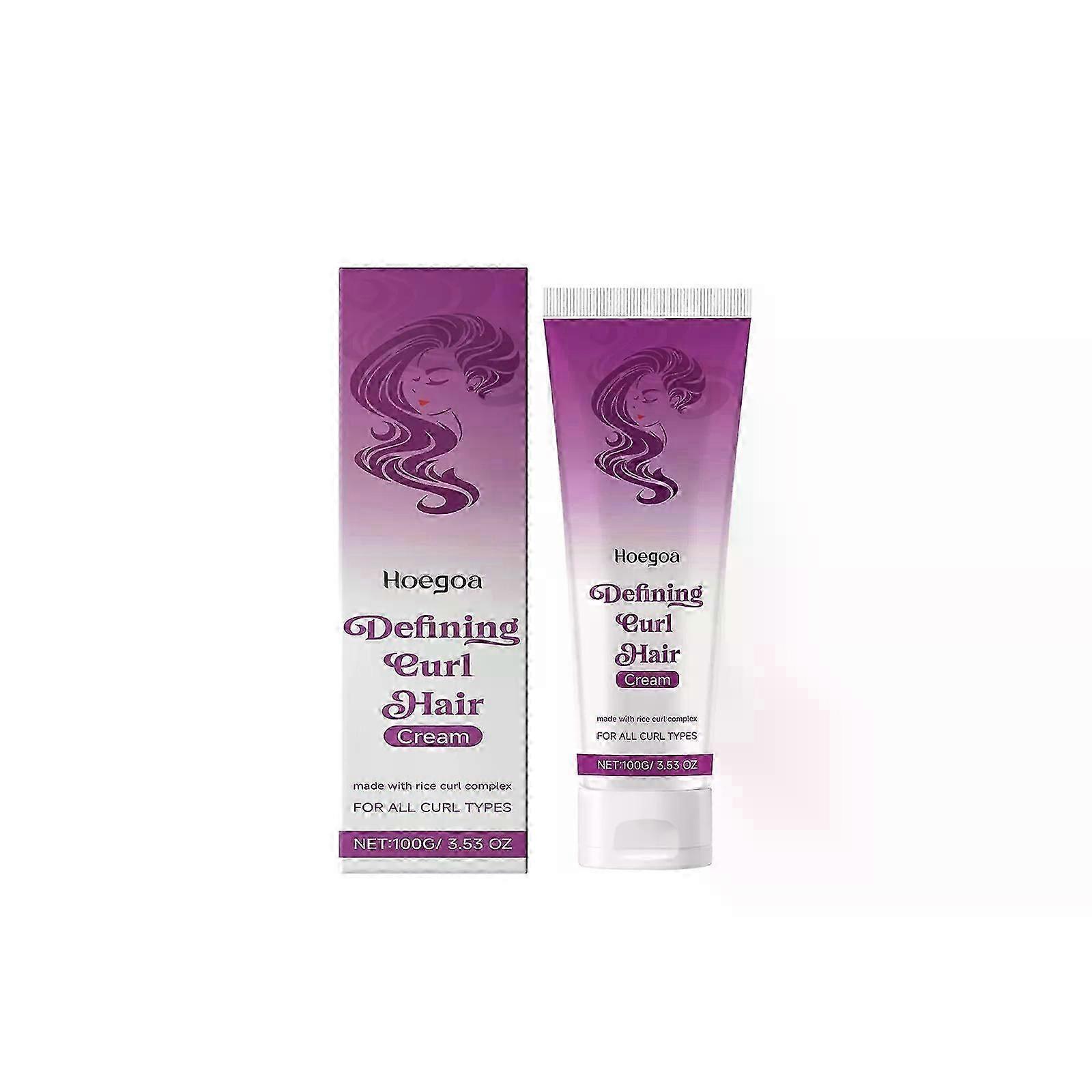 Creme para Cabelo Definiting Curl, Gel de Controle de Frizz e Creme Definidor, Formulado com Complexo de Cachos de Arroz - Para Todos os Tipos de Cabelo Cacheado
