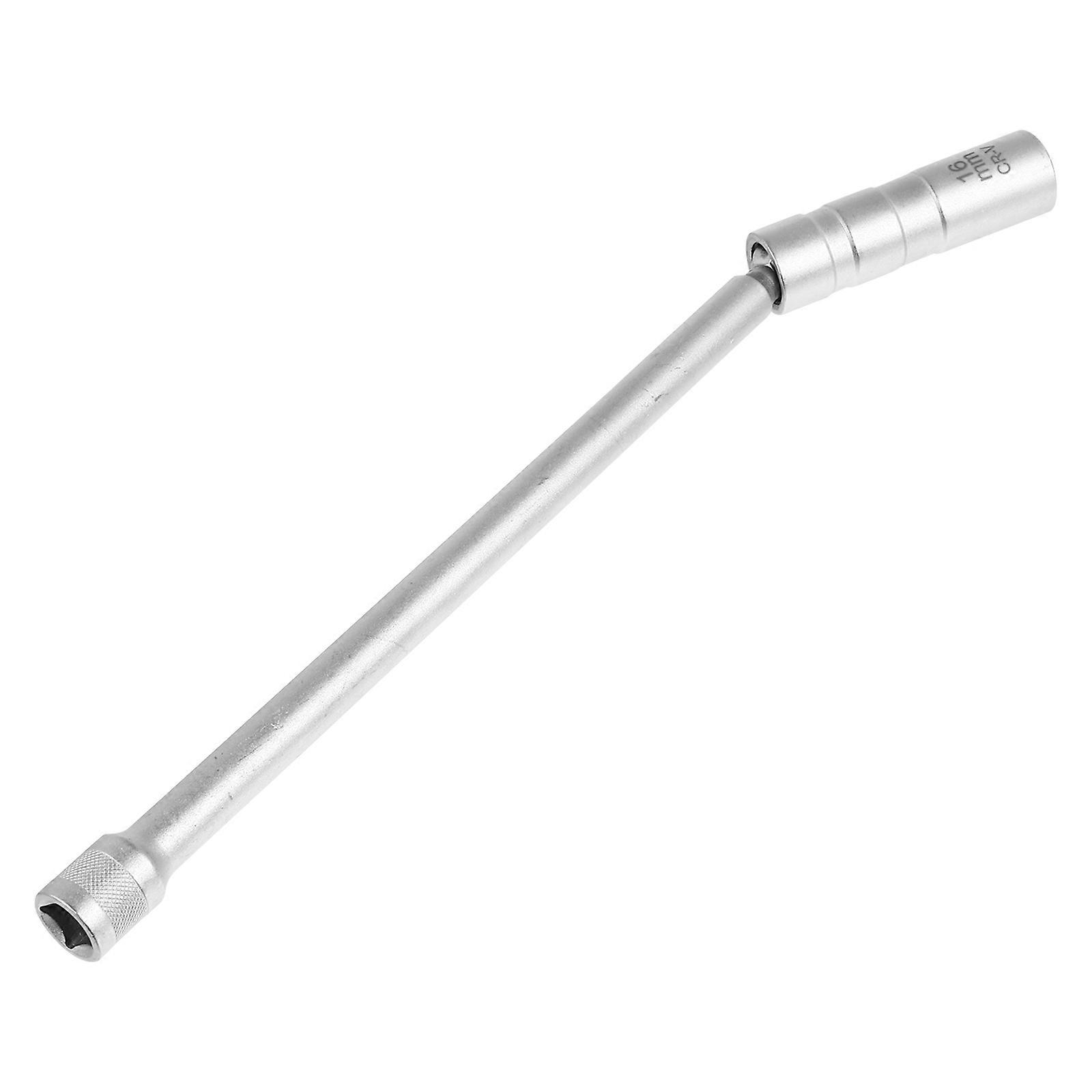 Magnetic Spark Plug Tool With Humanized Design Ideal For Auto Repair 30X2.3Cm Silver Steel Durable Construction 1Set