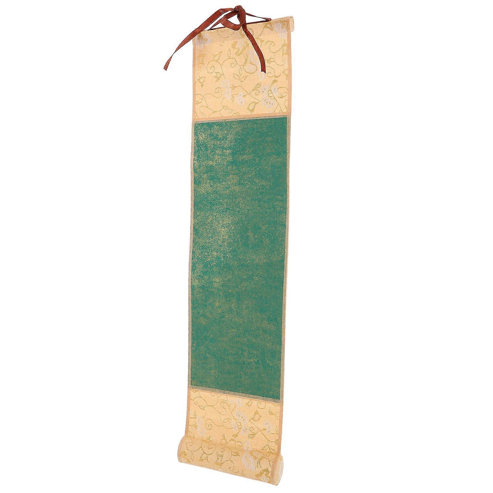 MLINS Calligraphy Blank Hanging Scroll Paper 1 Set Calligraphy Paper with Chinese Calligraphy Accessory