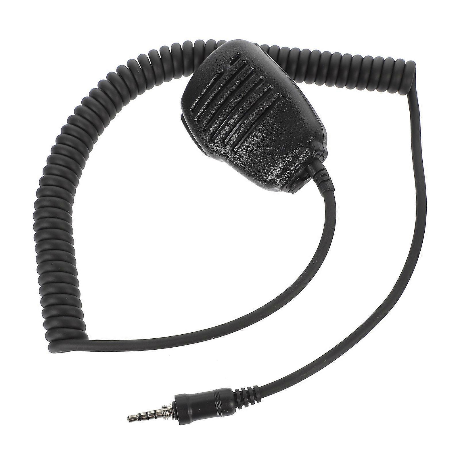 Clear Communication Handheld Shoulder Speaker Microphone For Teamwork Communication In Rectangular Shape 1Set