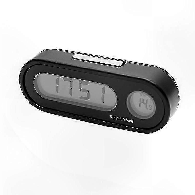 Car clock,Mini vehicle dashboard clock (car digital clock thermometer)