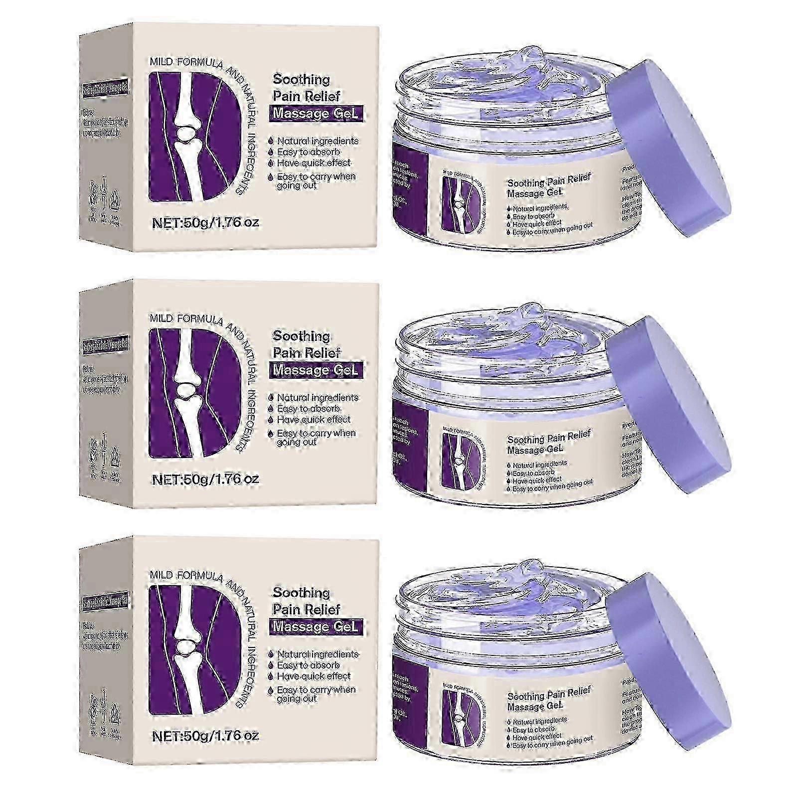 Joint Pain Relief Massage Gel Purple Cream for Joint Activities Throughout The Body, Soothes Knees, Lumbar, Neck, Hands and Feet