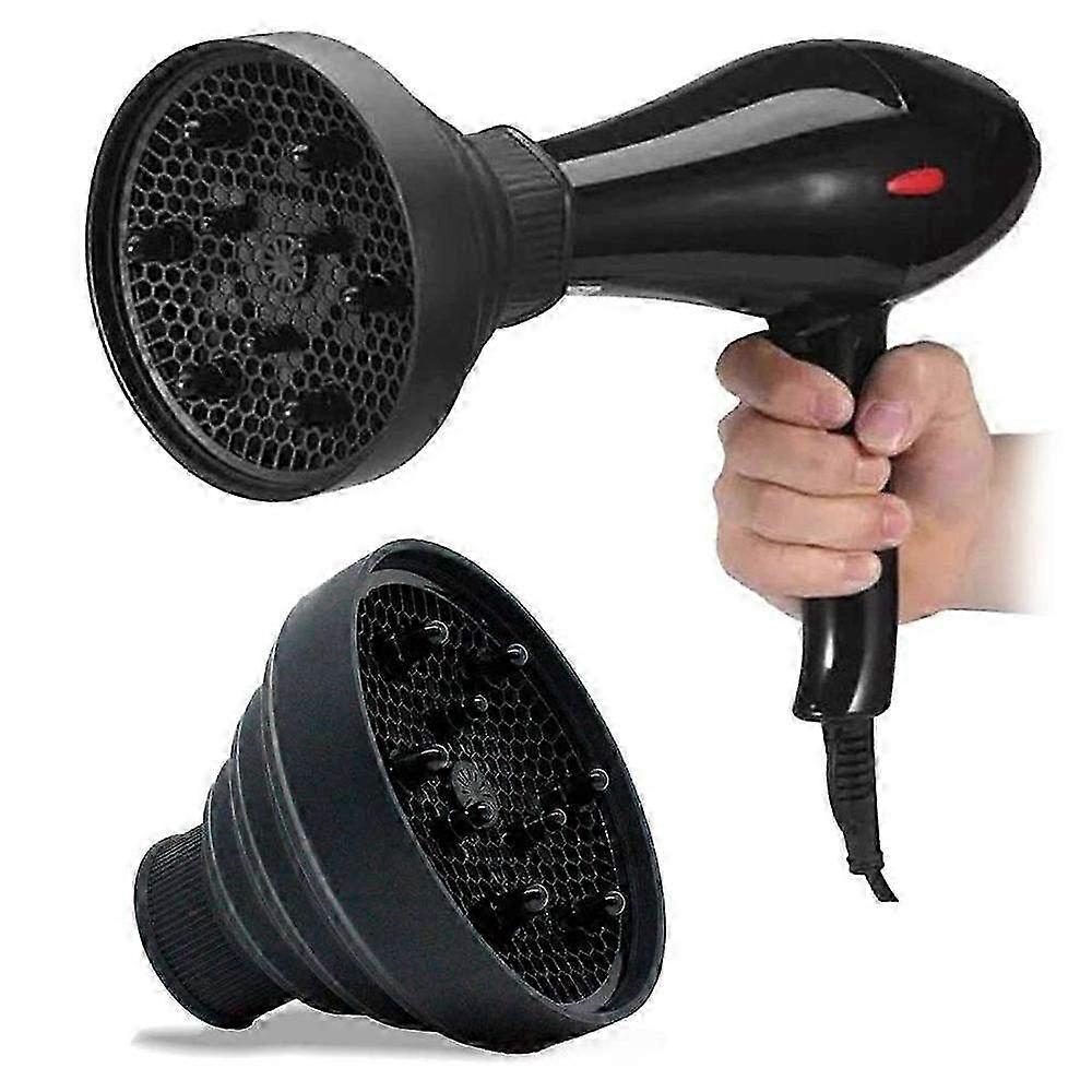 Collapsible Hair Dryer Diffuser Attachment - Portable Salon Grade Tool Compatible with Most Blow Dryers - Lightweight & Travel-Friendly Desi