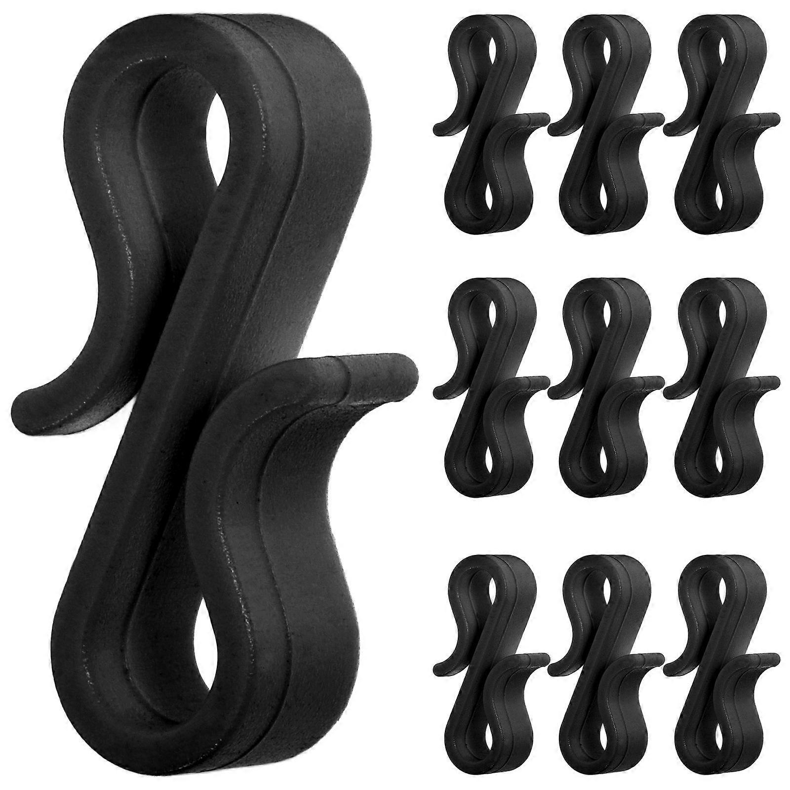 50pcs Gutter Clips Weatherproof S Shaped Clip Hooks for Hanging Christmas Lights Outdoor Gutter Hooks Holiday Decorations String Light Hangers for Out