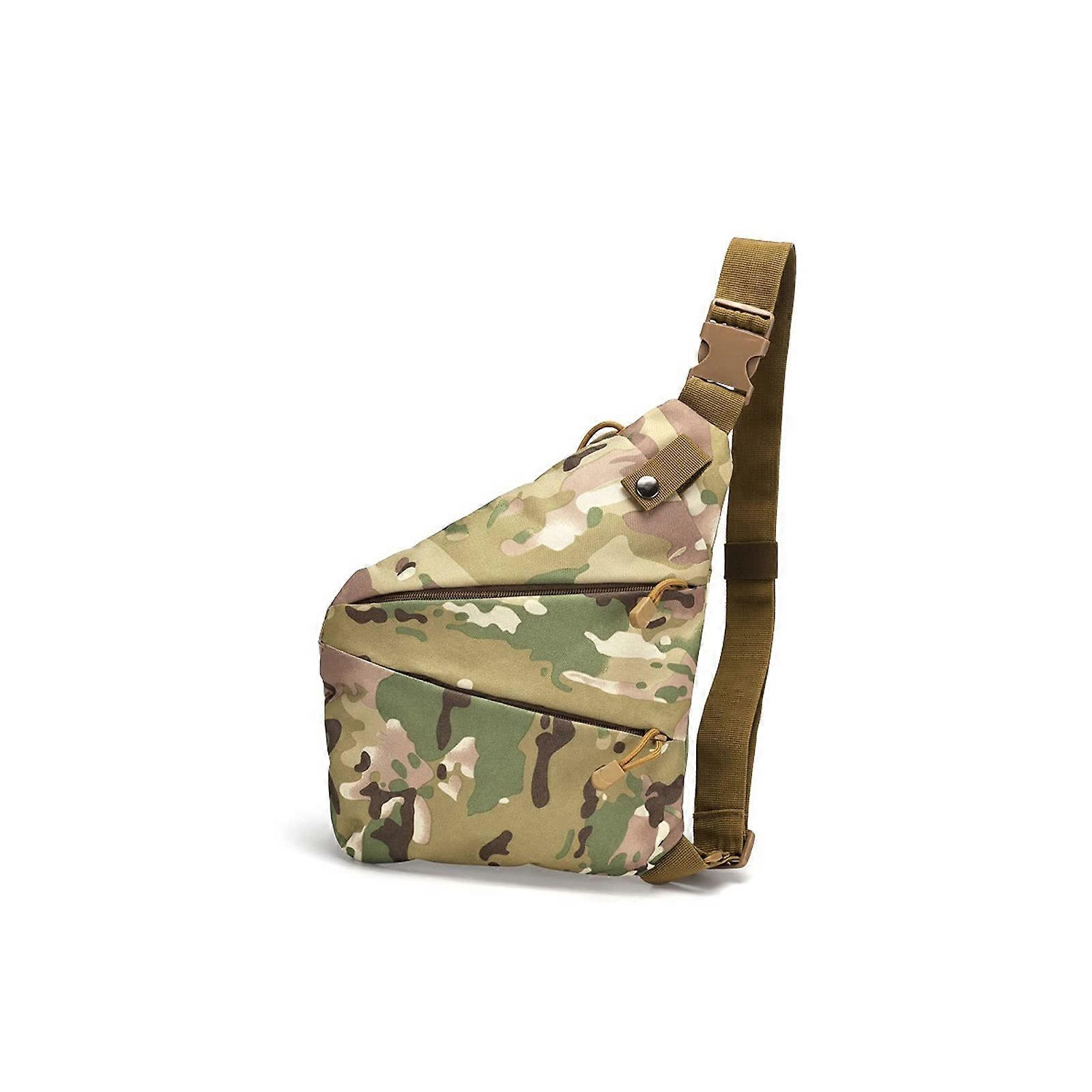 Waterproof Men's Nylon Chest Bag for Hiking and Camping, Tactical Military Waist Bag with Adjustable Shoulder Strap