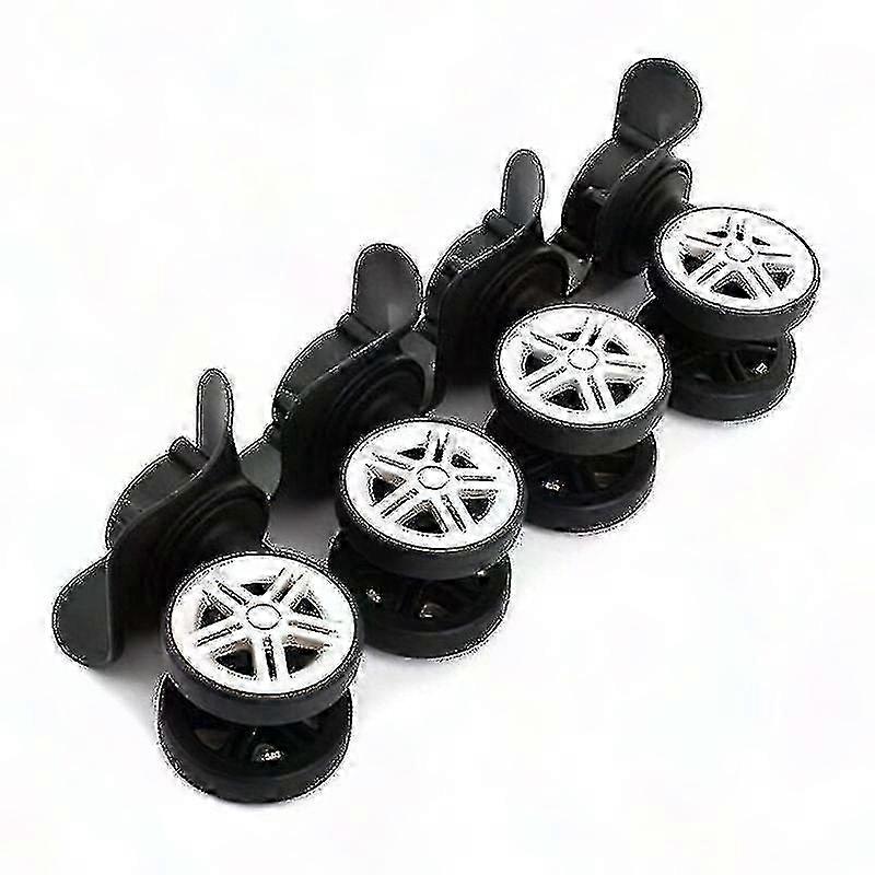 الأمتعة استبدال حقيبة عجلات عجلة استبدال عجلات حقيبة السفر الأمتعة حقيبة اليسار واليمين إصلاح التبعي مجموعة 2 زوج