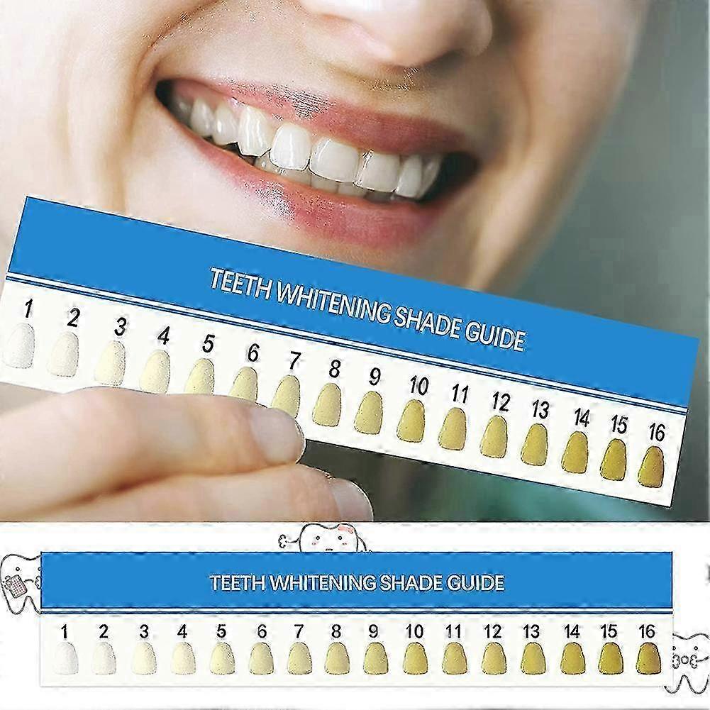 Teeth Whitening Paper Shade Guide 16 Colors Class 3D Card J6D1