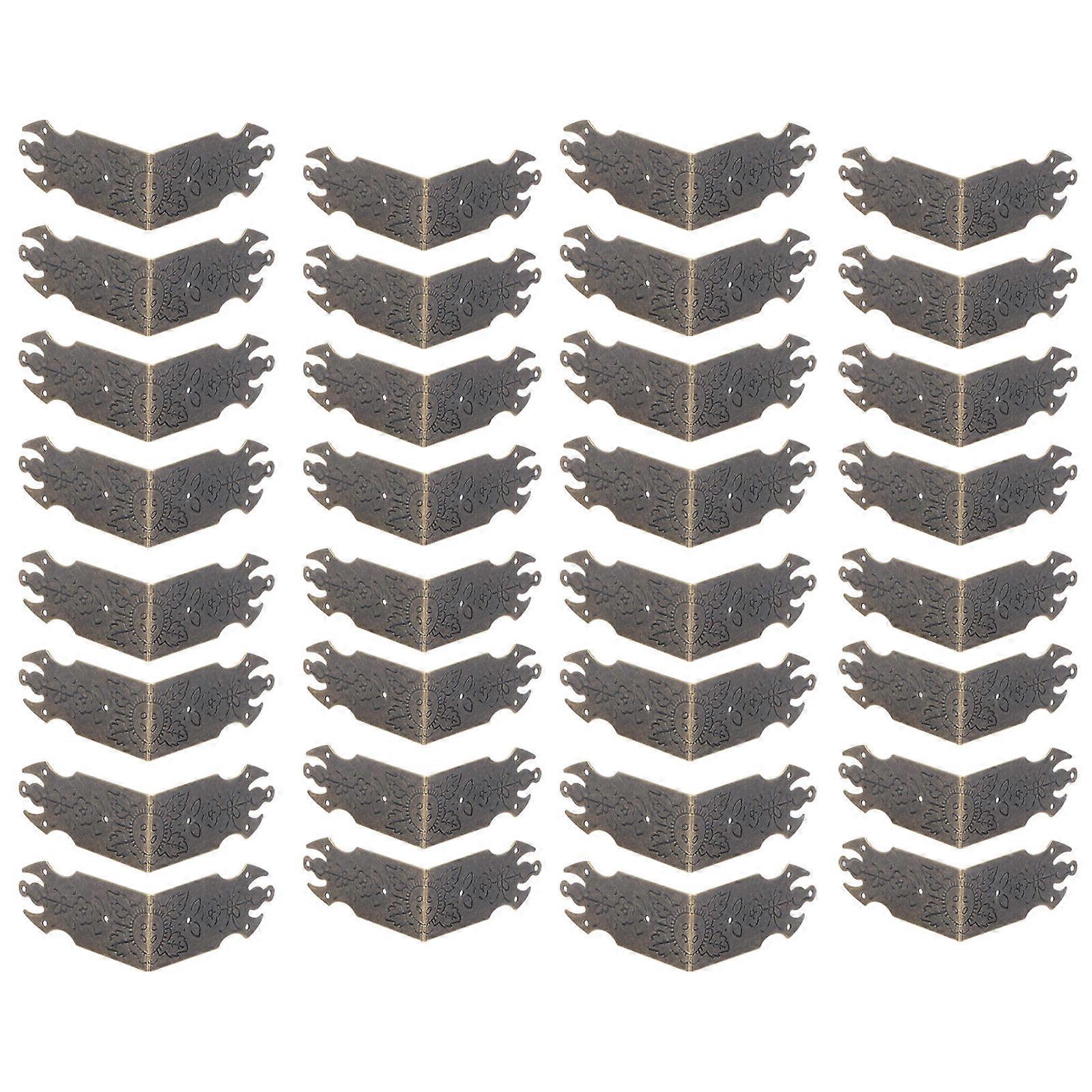 Furniture Guard Copper Case Square Safety Cover for Diy Projects Dark Brown Corner Strengthening 24Pack