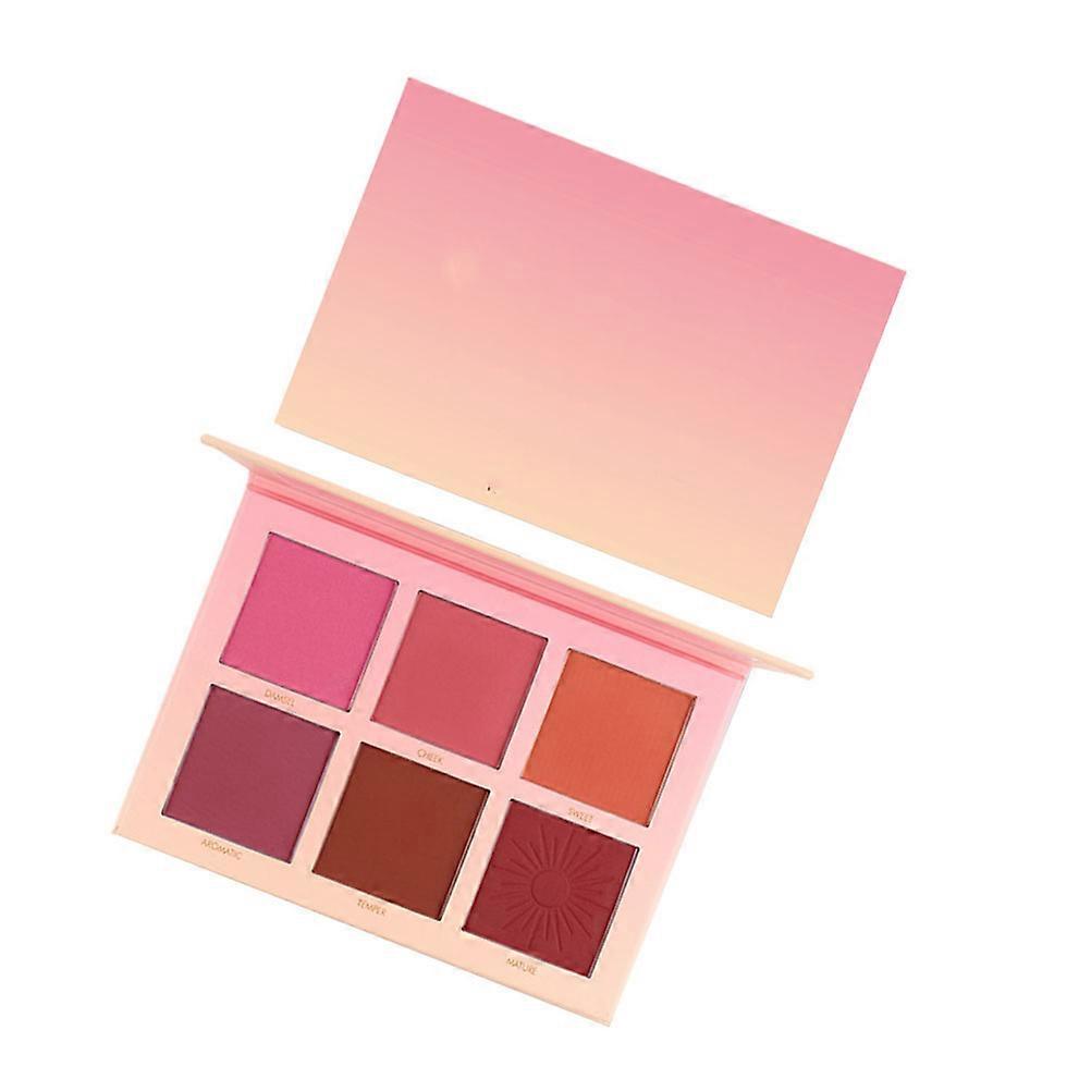Matte Face Blush Palette Kit for Daily Use Multi Color Makeup Set Cosmetic Product Waterproof Pigmented Look 1Set