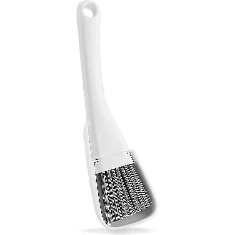 Mini Dustpan And Brush Set, Tiny Cleaning Broom Small Bristles Brush For Desktop Computer Keyboard Car Window (grey)