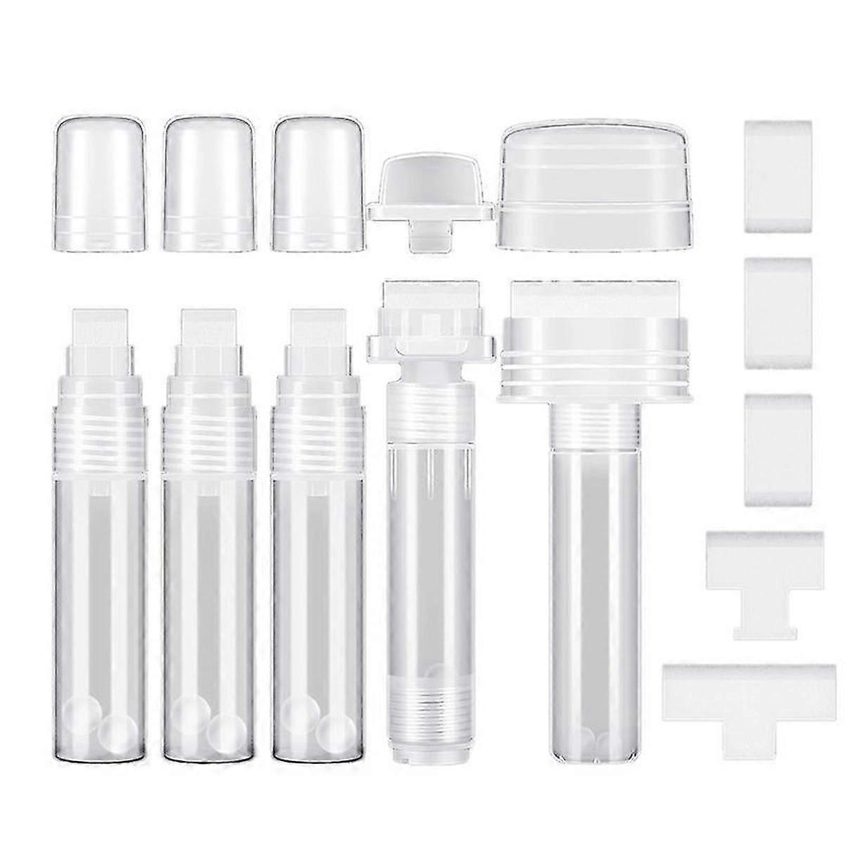 5 Pack Graffiti Markers Refillable Paint Markers Touch Up Paint Pen suitable for with 5 Replacement Tips