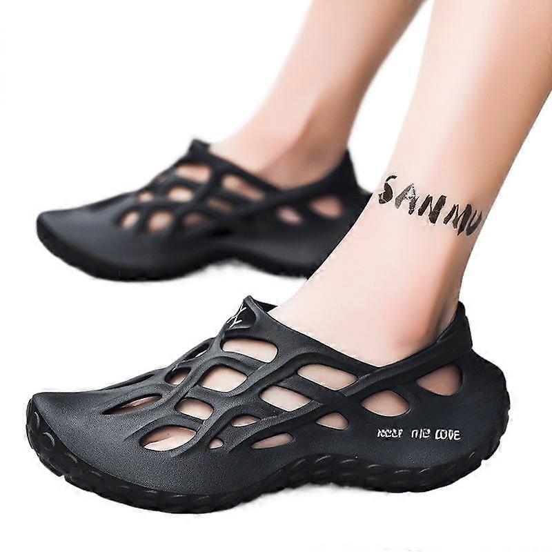2025 Summer New Mens Soft Sole Big Size Hollow Out Sandals Open Toe Breathable