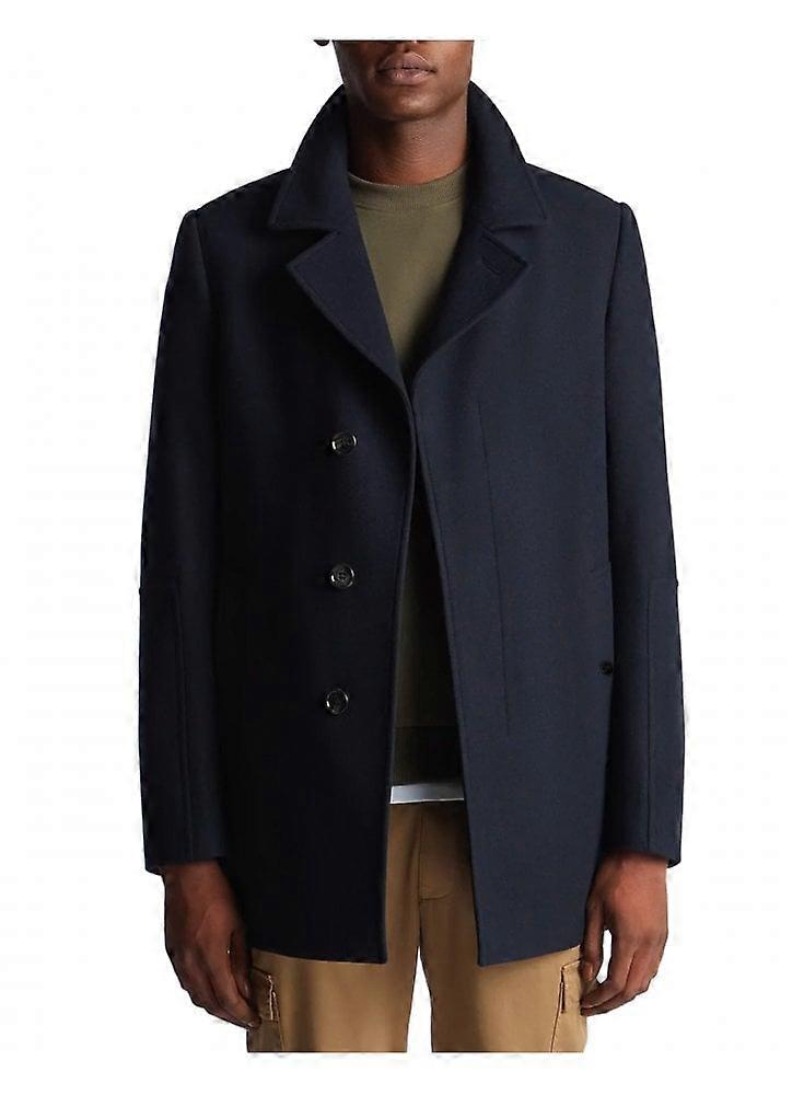 Men's Remus Uomo Lochlan Overcoat Dark Navy