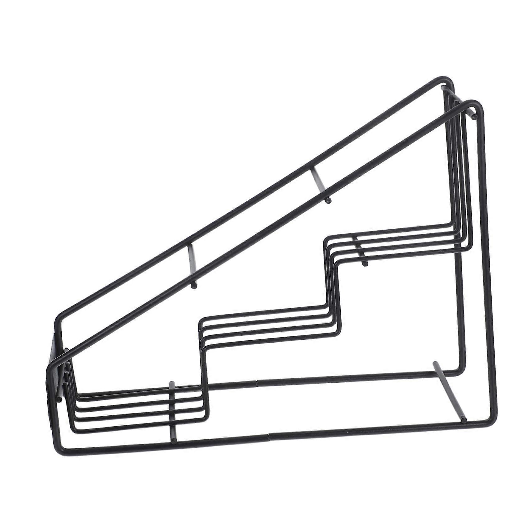 Syrup Holder Bar Caddy, SpaceSaving Countertop Organizer for Syrups and Seasonings, Compact Metal Rack