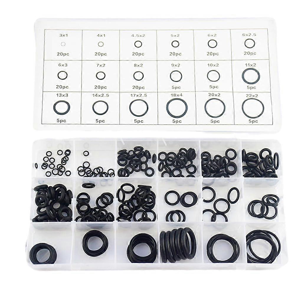 ORings Seals Rings Kit Convenient Storage Temperature Resistance Assortment Sealing Ring Set Plastic Easy