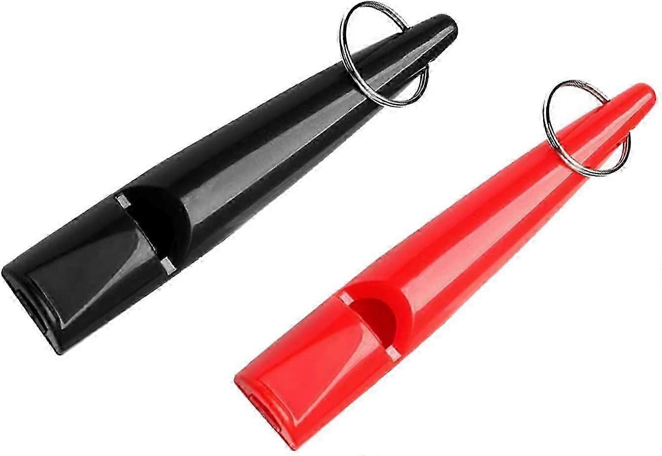 2 Pack Dog Whistle Lanyard Ultra-high Frequency Dog Recall Barking Control Easy Carry Professional Dog Training ultrasonic Dog Whistle Red and Black