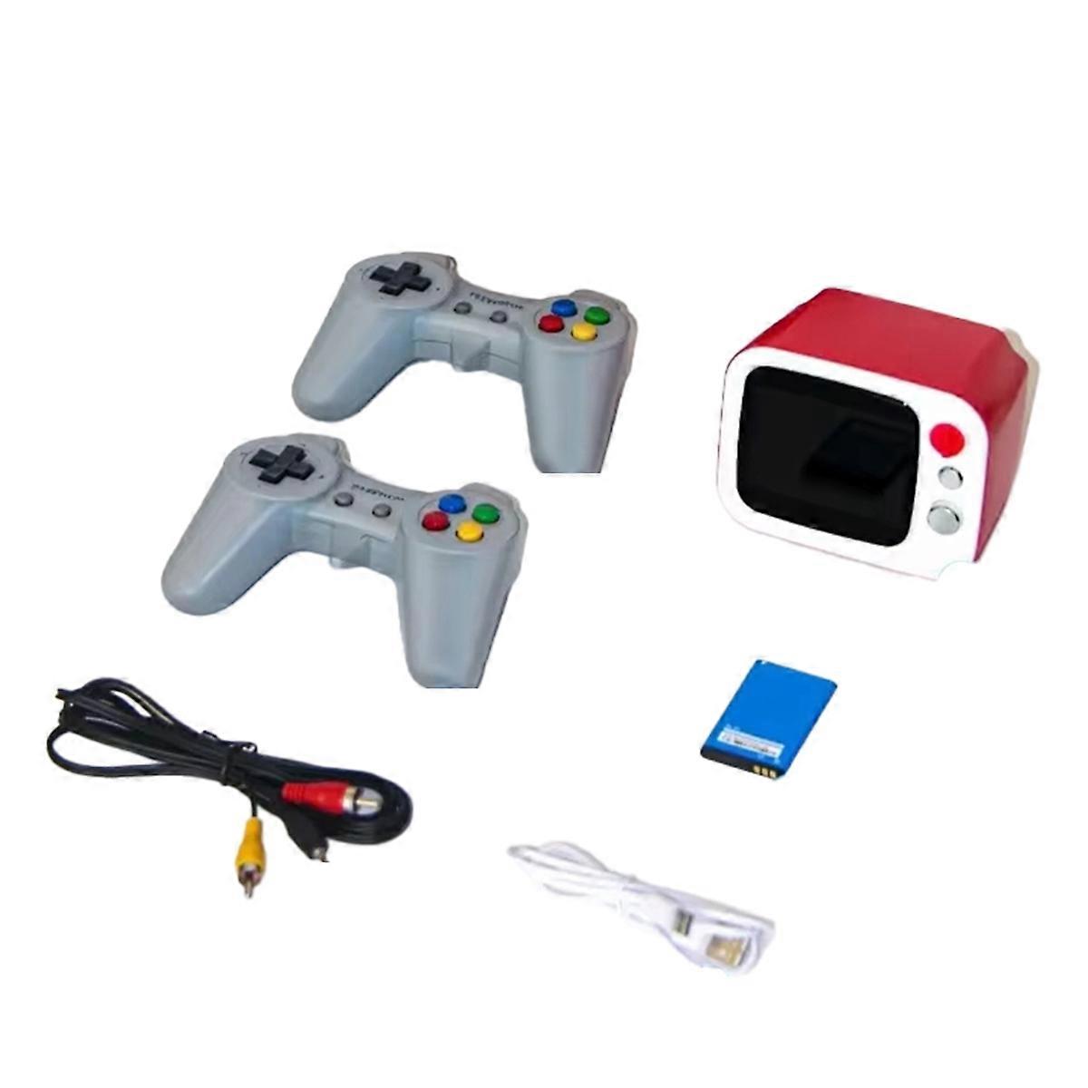 H7 Retro Small TV Video Handheld Game Console 3.5-Inch HD Screen 740 Games Dual Gamepad Handheld Video Game Console Red