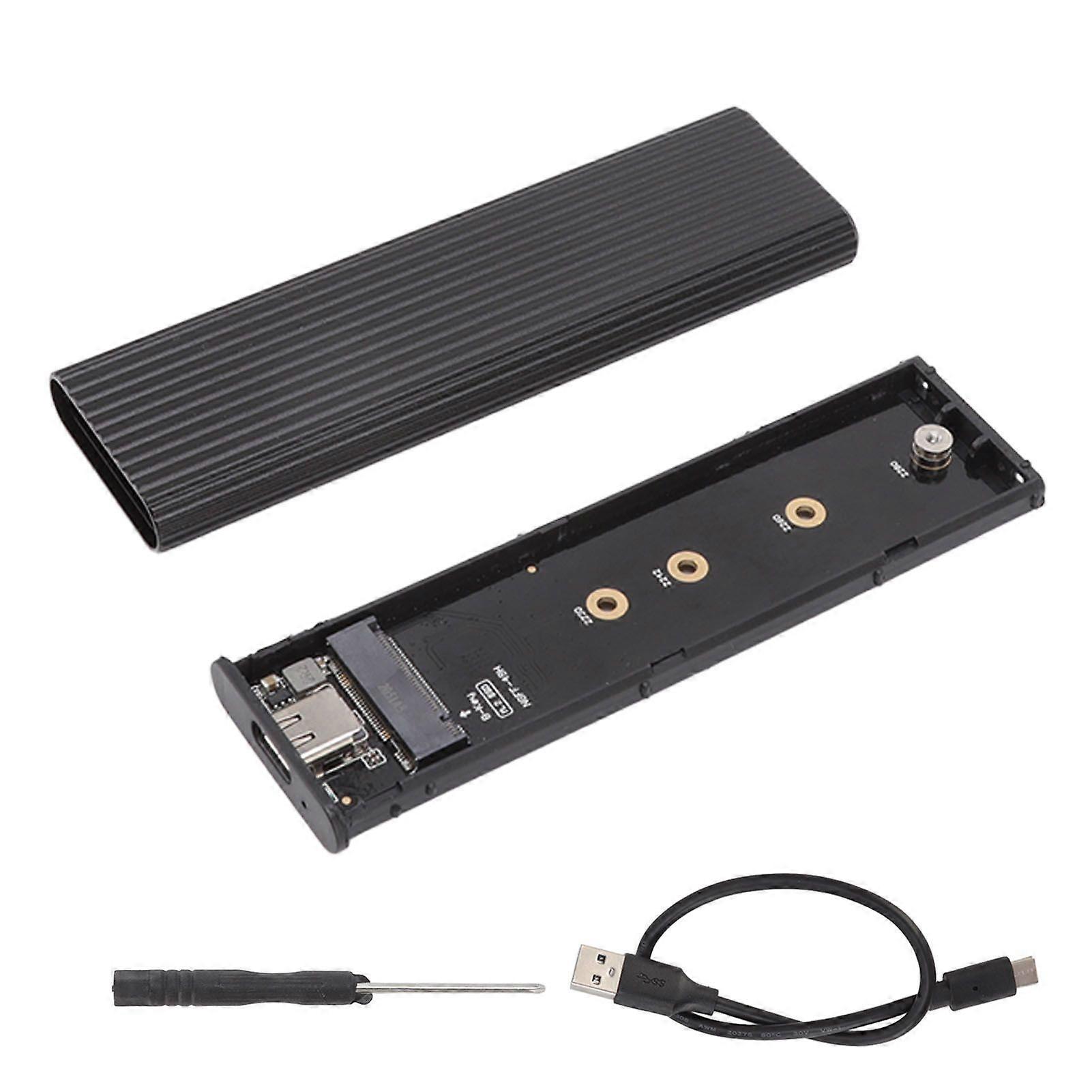 M.2 NGFF SATA SSD Enclosure Adapter USB C 3.1 M.2 SSD Enclosure Adapter with Aluminum Shell for SSD Size 2242 2260 2280