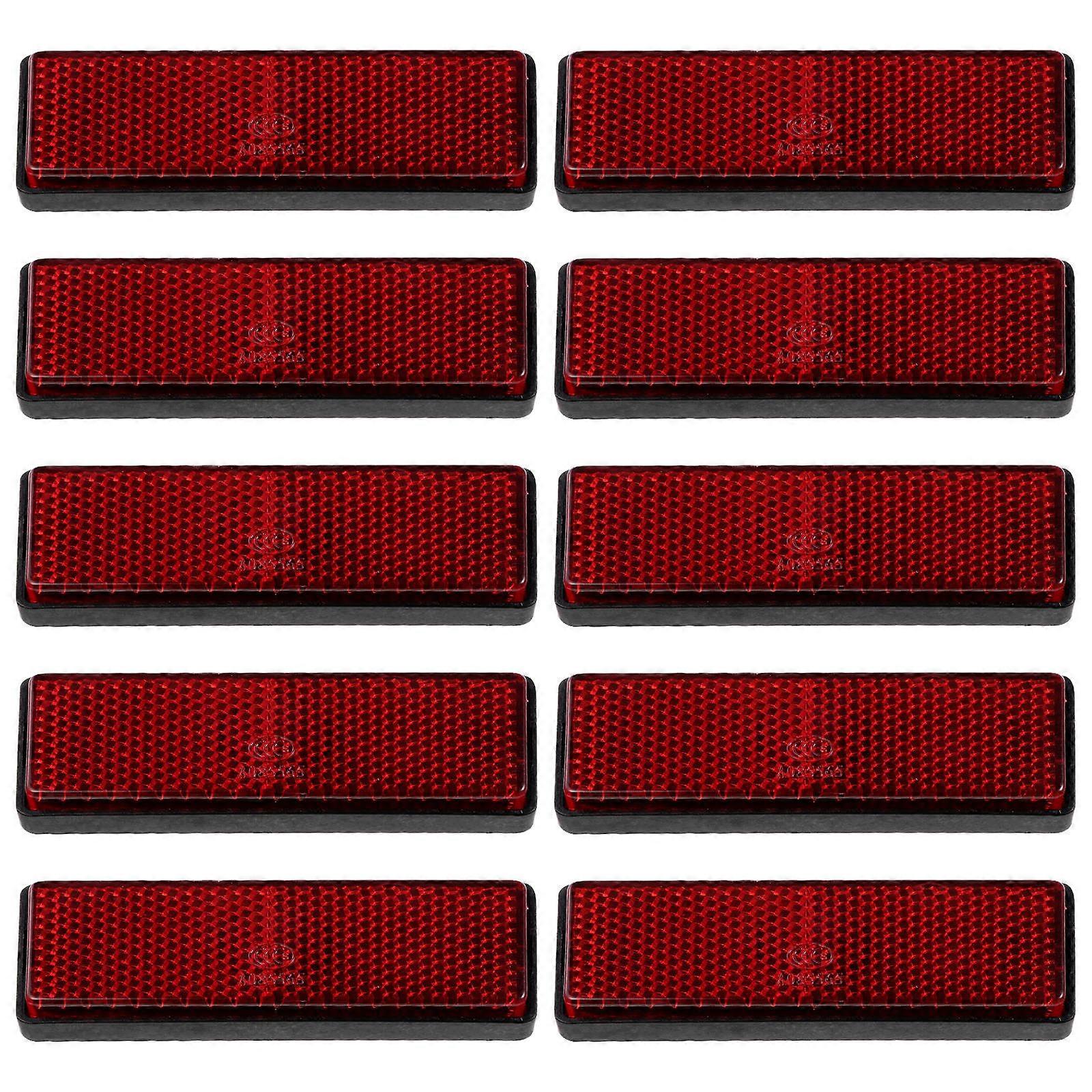 Rear Reflectors 10Pcs High-reflective Reflectors For Motorcycles Night Driving Shape Visibility Enhancement