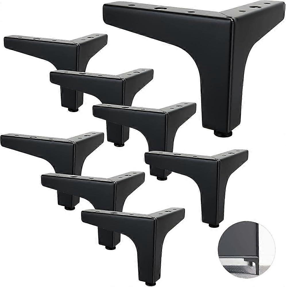 Set of 4 metal furniture feet. Load capacity up to 800 kg. 10 cm TV lowboard
