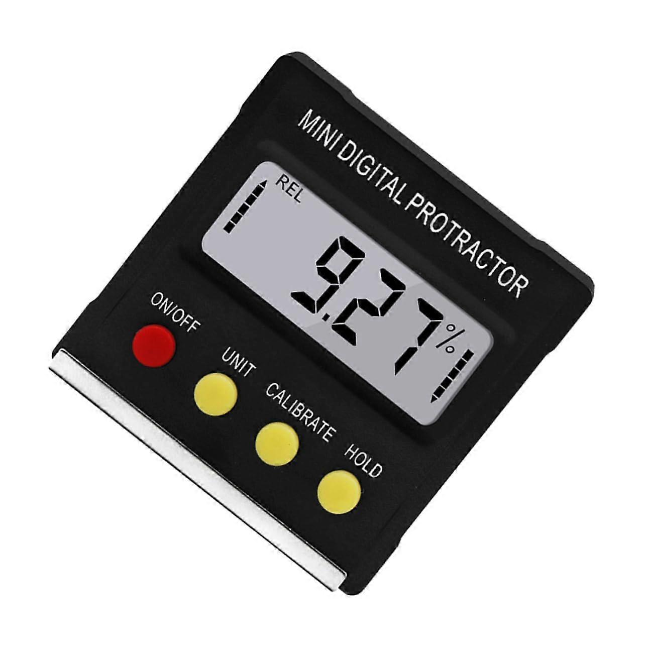 Mini Protractor Digital Display Inclinometer For Tilt Angle Measurement, Compact Size Angle Gauge