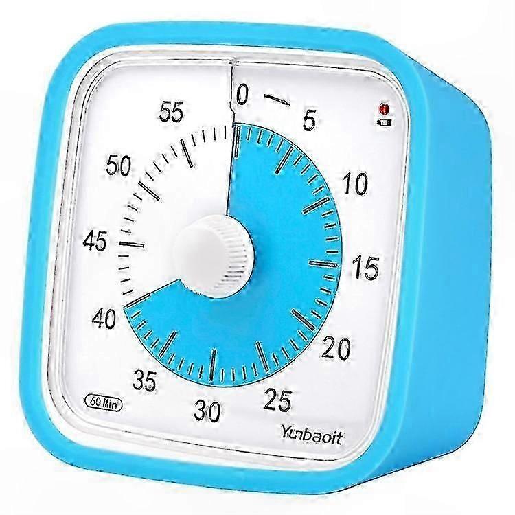 Visual Timer with Night Light 60-Minute Countdown Silent Time Management Tool for Study and Work