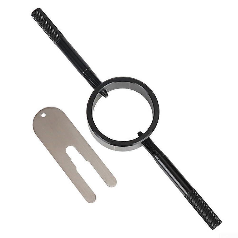 Fork Spring Compression Tool For Motorcycle Front Fork Aluminum Valve Spring Compressor Kit Black