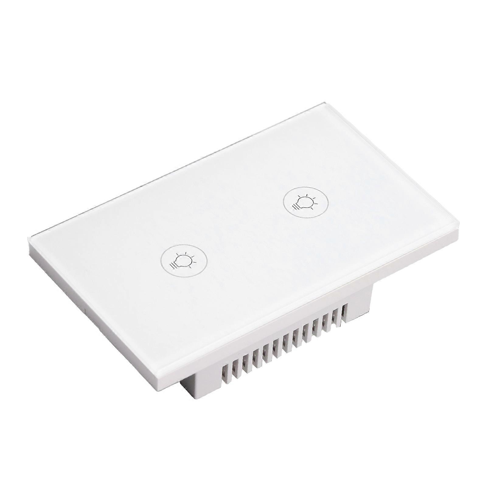 Smart Touch Wall Switch APP Control 2 Way Tempered Glass Panel Light Switch for Home Office