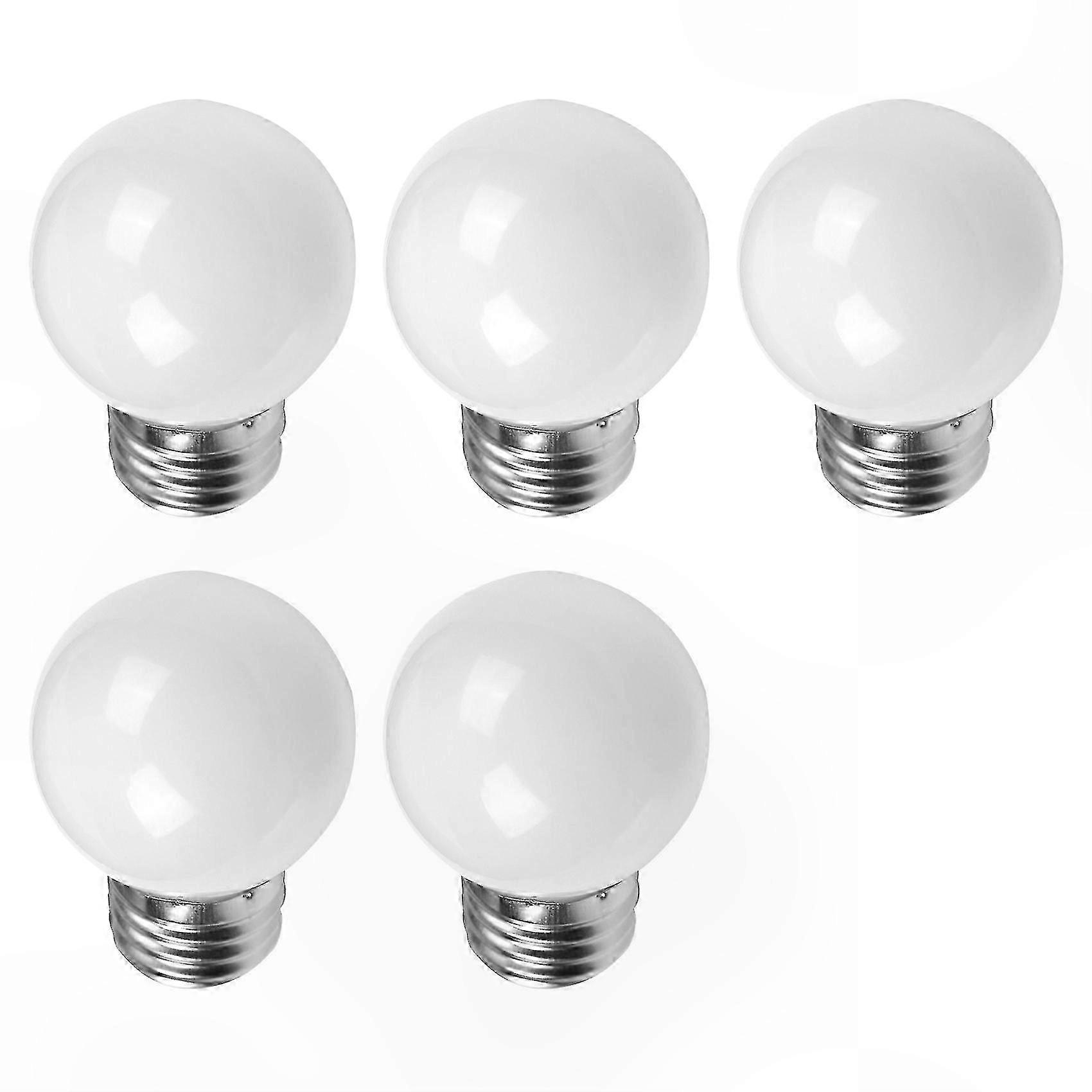 5-Pack E27 0.5W AC220V White Incandescent Decorative Bulbs for Lighting