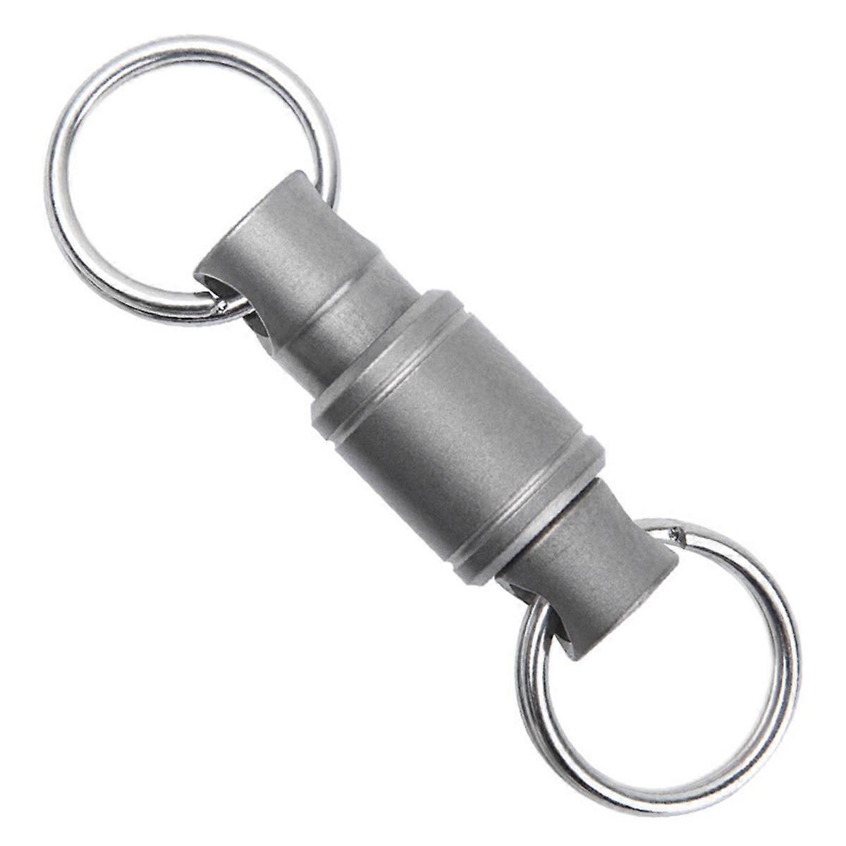 Alloy Two Way Key Ring Detachable Key Attachment Multifunctional Rust Gray
