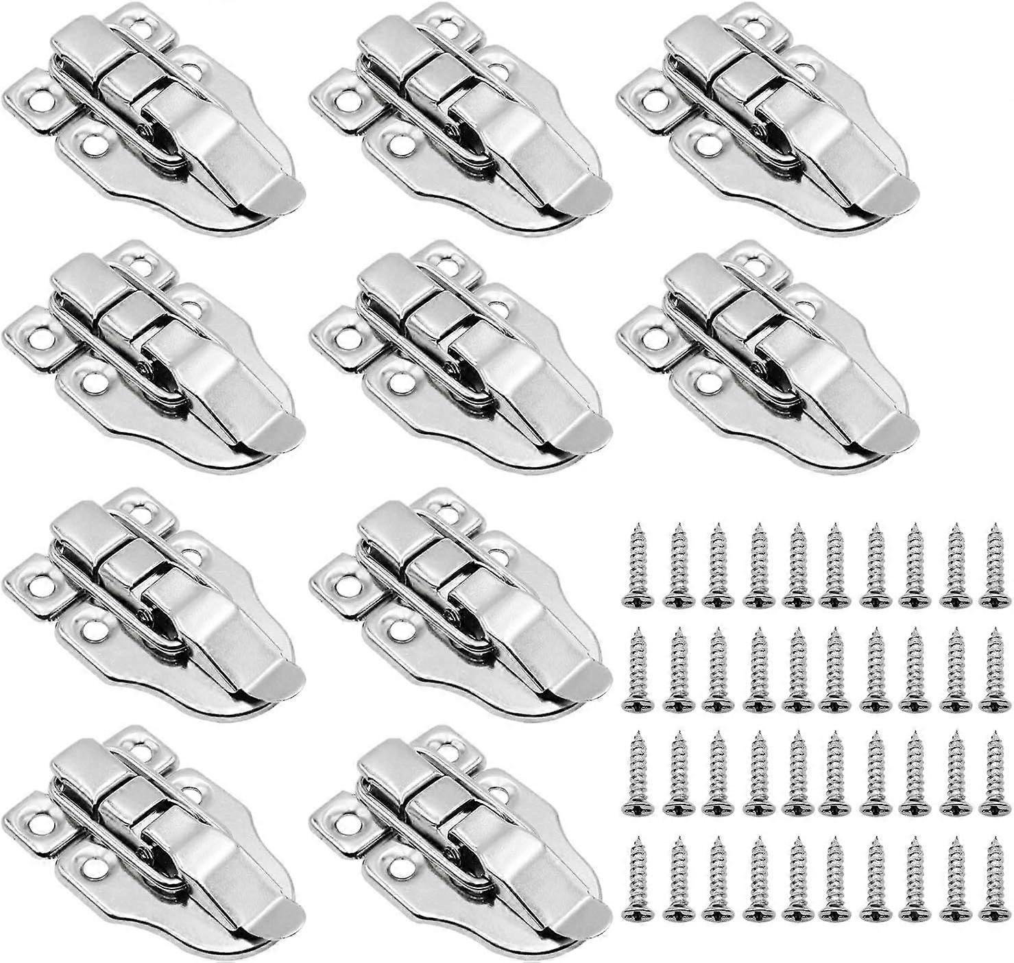 10pcs Toggle Latch Catch Clasp with 40pcs Screws Heavy Duty Screws Toggle Lock