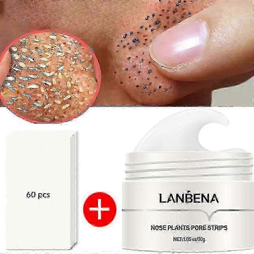 Lanbena Blackhead Remover Cream Pore Strips Nose Acne Deep Clean Peel Off Mask Tw