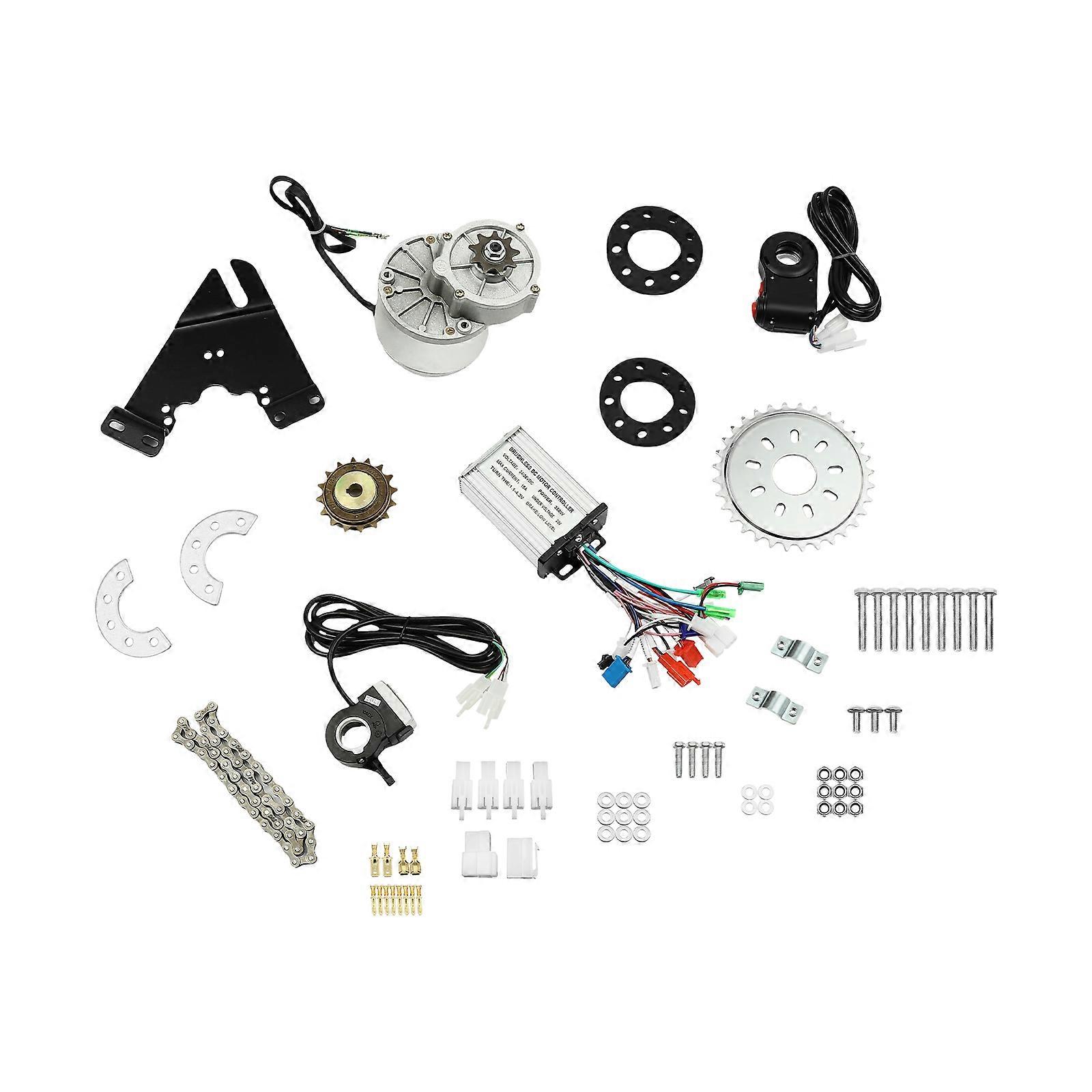 36V 350W Bicycle Brushless Motor Kit Adjustable Speed with Controller