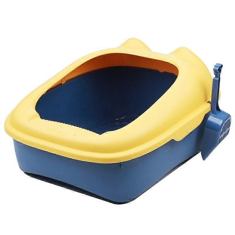Pet Cat Roll Tail Semi Enclosed Poop Cat Litter Box Cat Toilet Pet Supplies Housebreaking