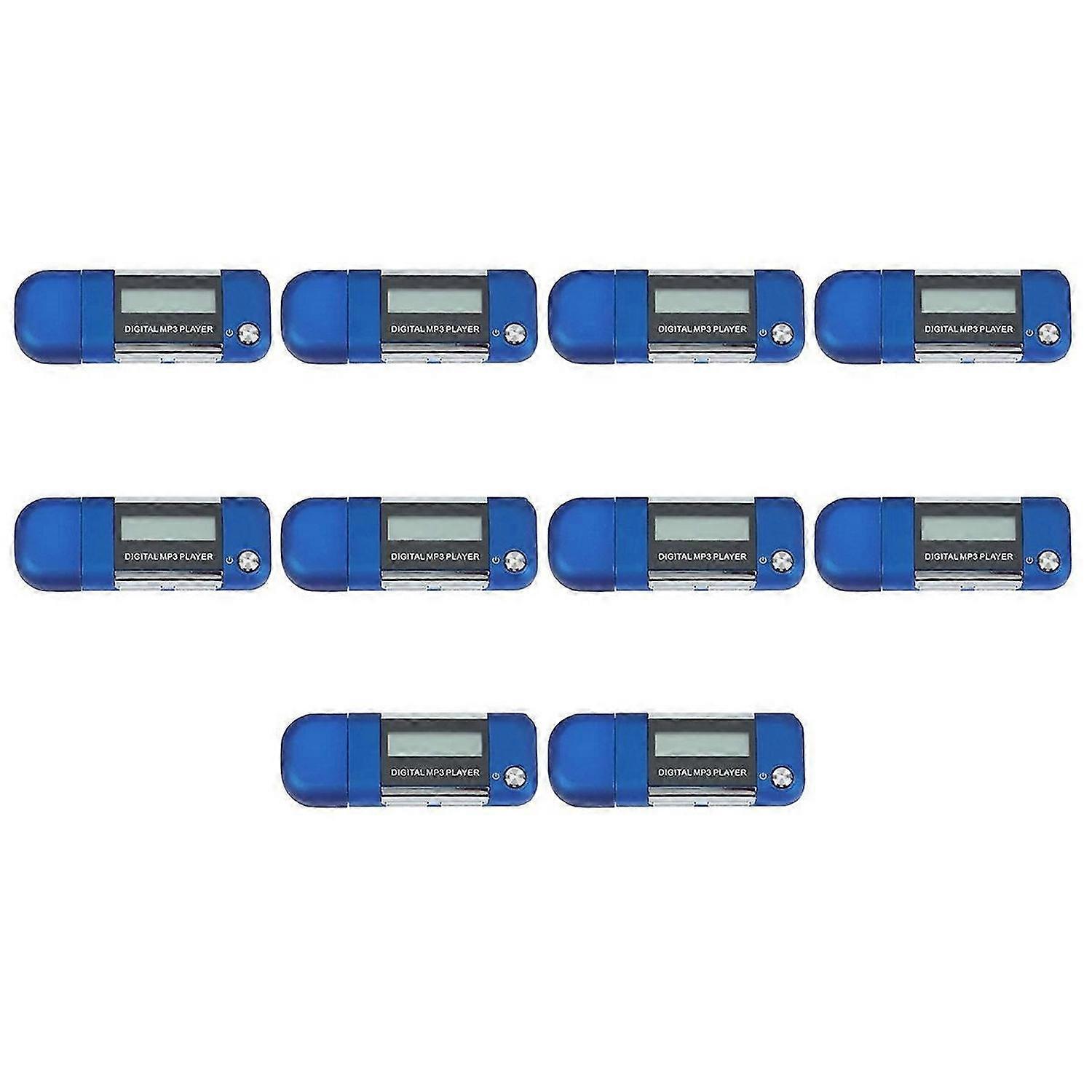 Mp3 Player Music Player Supports Replaceable AAA Battery,(Blue)