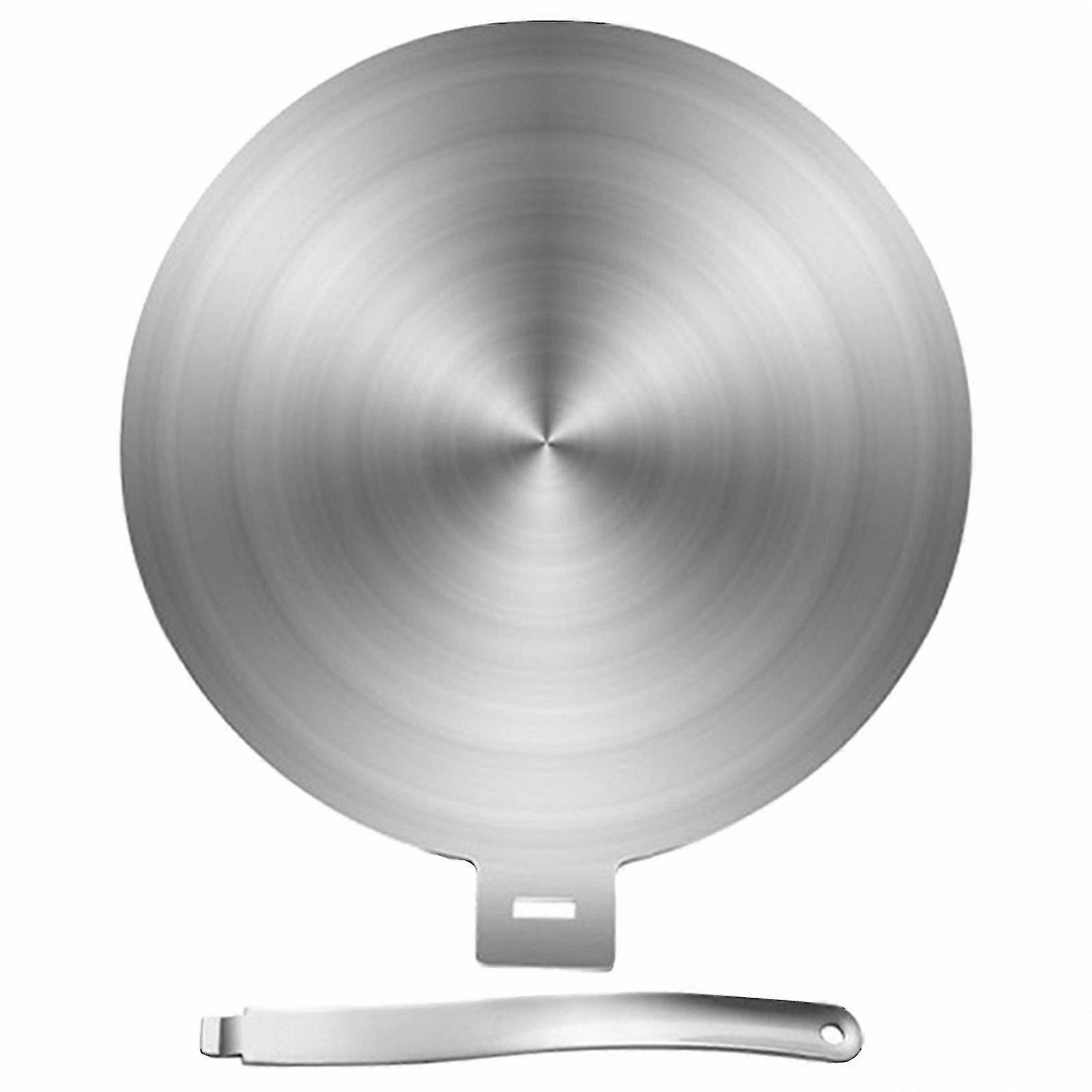Stainless Steel Heat Diffuser Plate with Handle for Cookware 24cm Efficient Induction Cooking Adapter