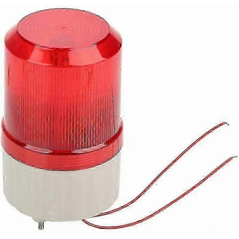 220v 2a led rouge clignotant lumière d’avertissement d’urgence système d’alarme rotatif (8x8x15cm)