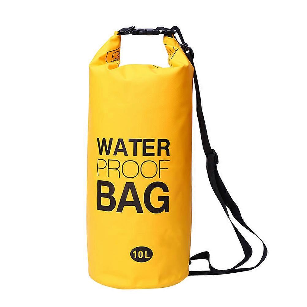 Multi-Functional Waterproof Bag Inflatable Bag For Fishing 10L Yellow Storage 1Set