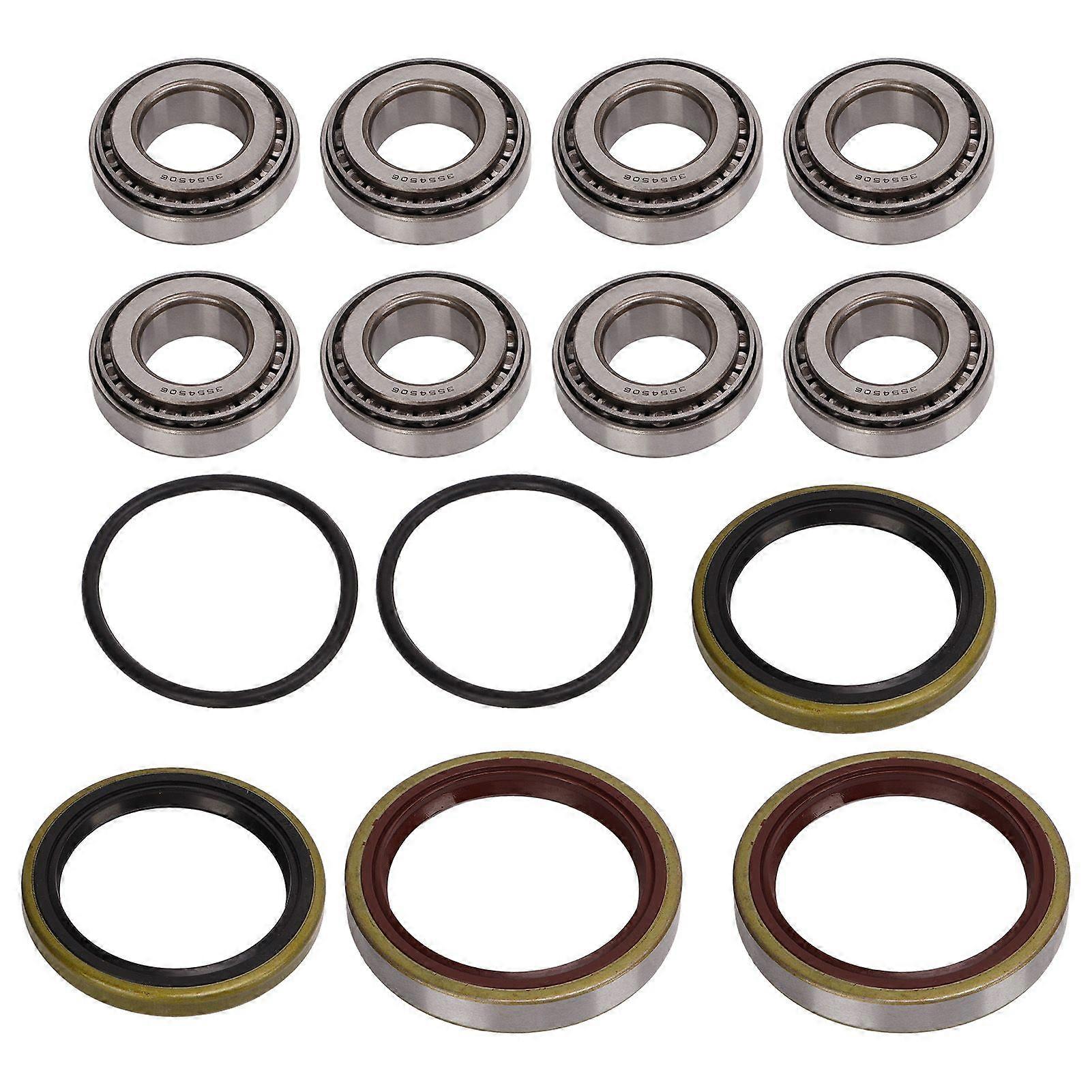 ATV Front Wheel Bearings Rubber Seals Kit Replacement for Polaris 325 425 500 Magnum 4x4