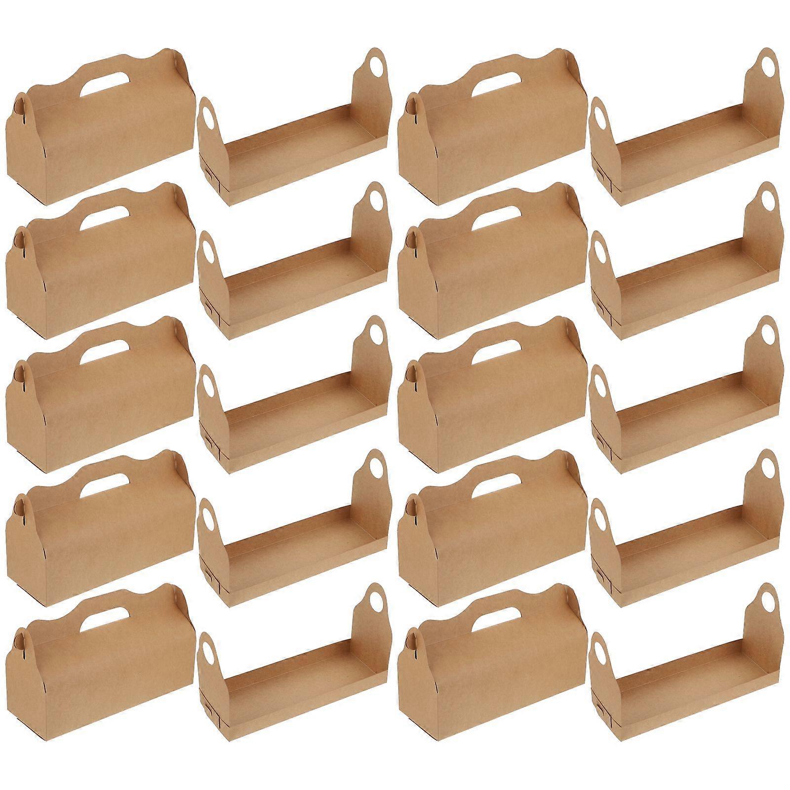 Practical Design Storage Container For Bakers And Restaurants 27.5X10.3X12CM 10Pcs Paper Box