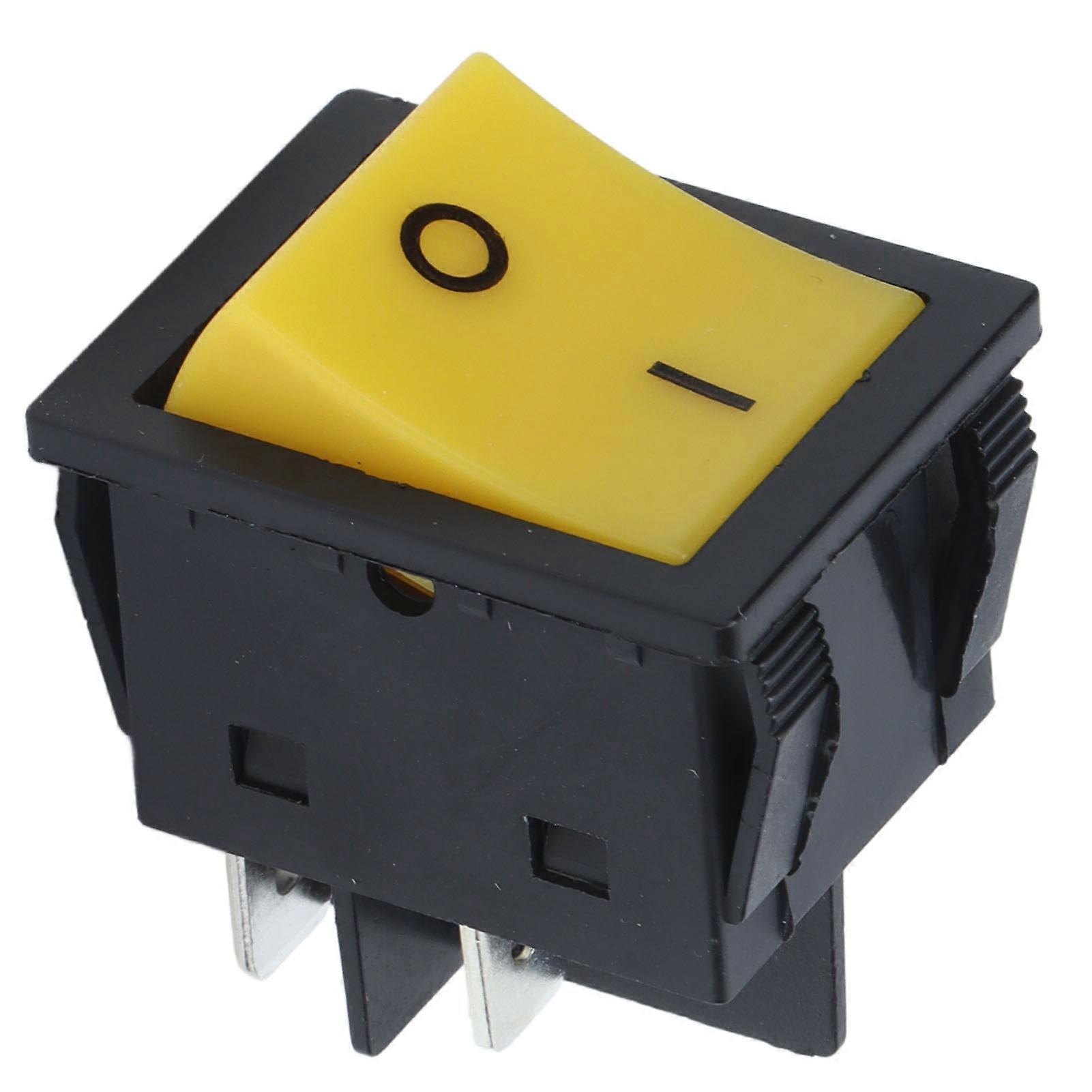 Interrupteur d'alimentation à réponse rapide, terminal à 4 broches, bouton compact, durable et pratique, remplaçable, pour instruments 125/250 V CA