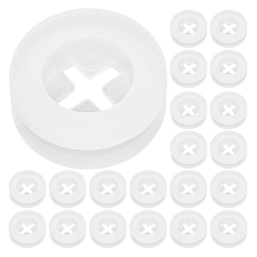 Straw Hole Plug Silicone for Bottle Cap Travel Use White Color Protection 30Pcs