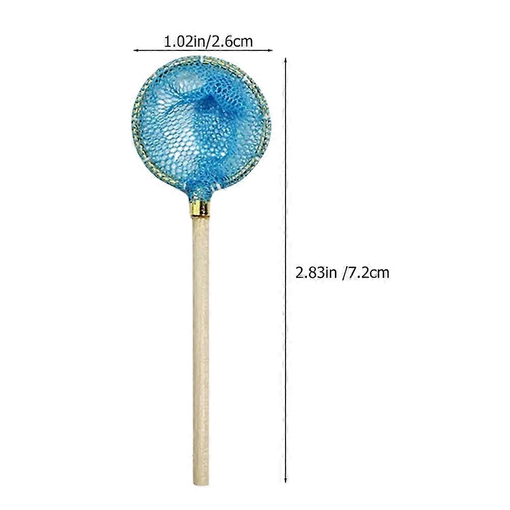 Desktop Mini Fishing Mesh Fishing Mesh Model for Kids Playing 2Pcs