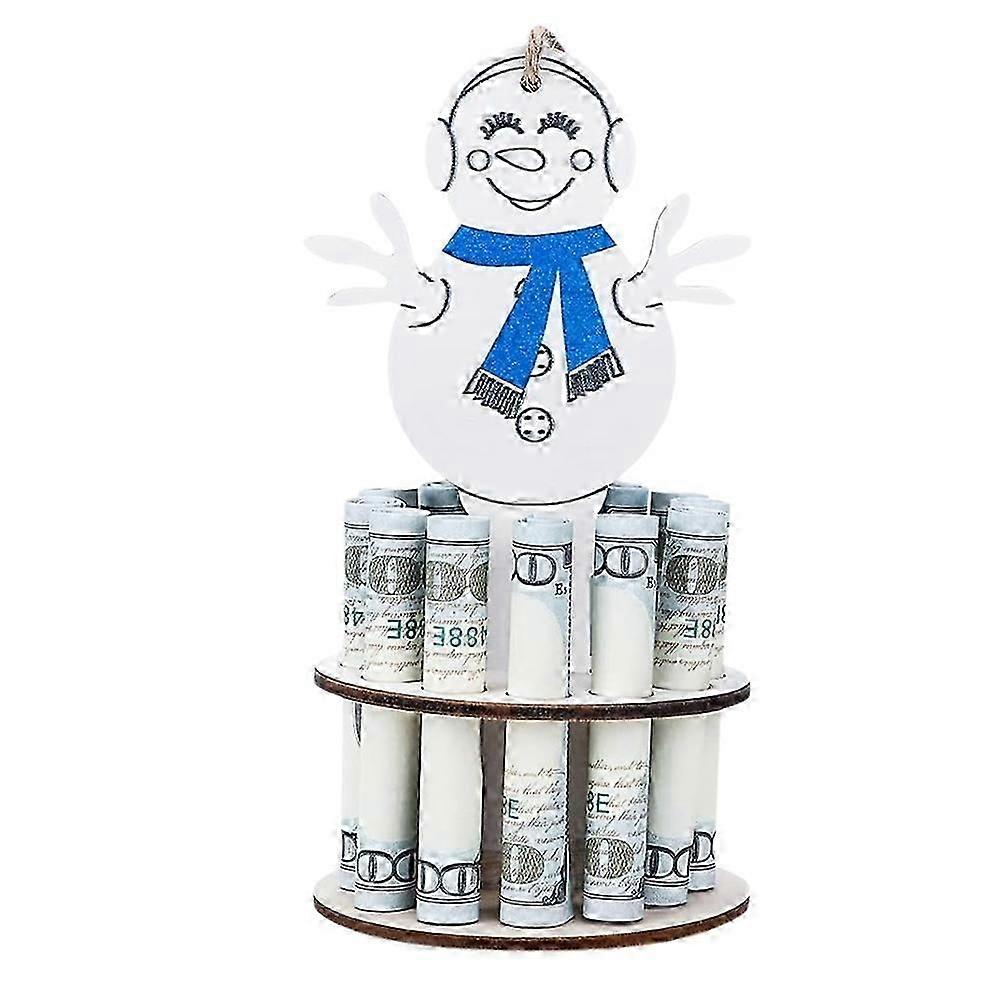 Christmas Money Jar Ornaments,Holiday Snowman Decoration Money Jar