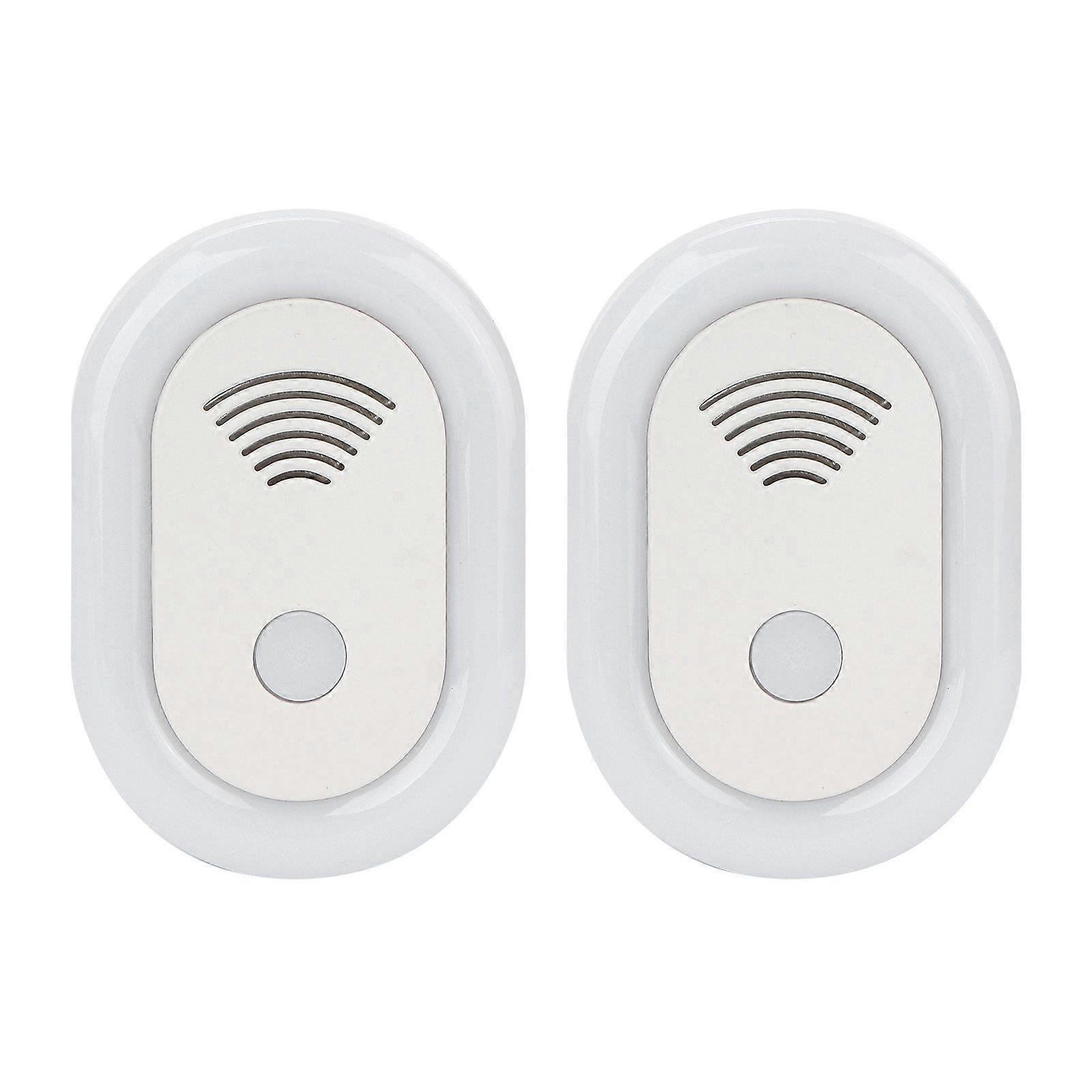 2PCS Ultrasonic Pest Repeller Intelligent Frequency Conversion Safe Harmless Insect Repeller 90V?250VEU Plug