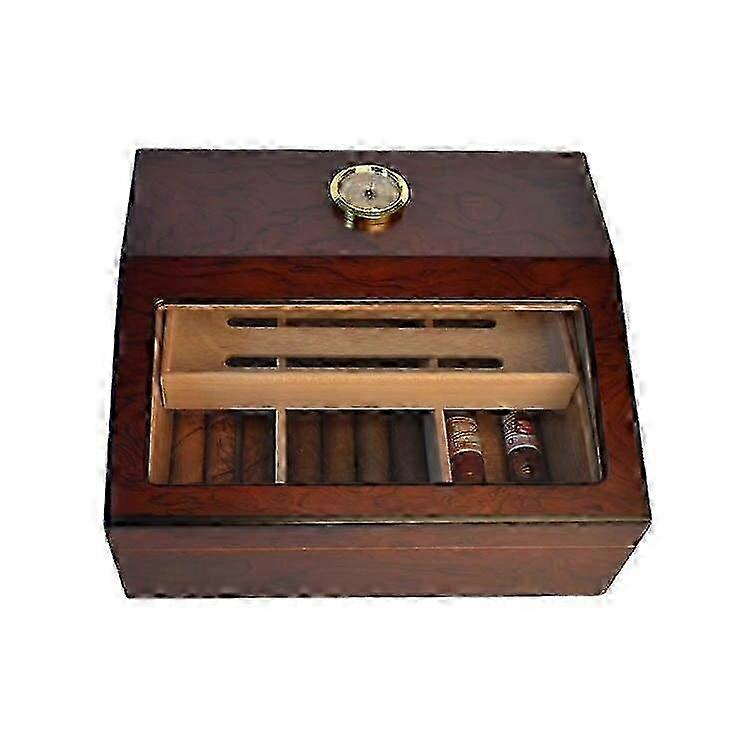 2025 Double layer cigar humidifier with large capacity cigar box